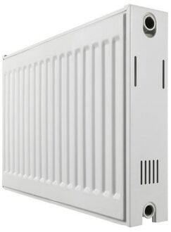 Haceka Paneelradiator Haceka Sanivesk Duo 80x60 cm Wit Zij-Aansluiting (1246 Watt)