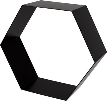 Haceka Schap Hexagon Zwart Metaal 1,5mm 32x28x12cm