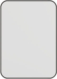 Haceka Spiegel Haceka Deco Rechthoek Afgeronde Hoeken 55x40cm Mat Zwart