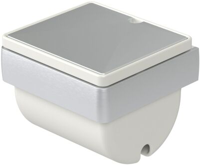 Haceka Toiletrolhouder Aline - Keramiek/aluminium - Grijs