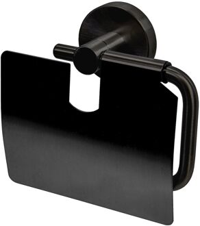 Haceka Toiletrolhouder Kosmos - Staal - Met Klep - Grafiet Mat