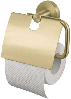 Haceka Toiletrolhouder Kosmos - Staal - Met Klep - Mat Goudlook