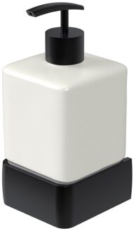 Haceka Zeepdispenser Haceka Aline Black 7,4x15,4 cm Aluminium Mat Zwart Haceka