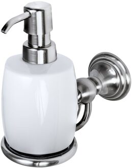 Haceka Zeepdispenser Haceka Allure Keramiek Met Geborsteld RVS Look Haceka
