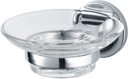 Haceka Zeephouder Haceka Aspen met Glazen Inzet Chroom