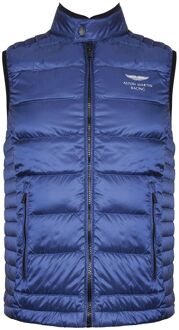 Hackett Aston Martin Racing Heren Blauw Moto Gilet