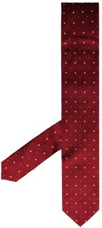Hackett Londen 2 Col Dot Bedrukte Herenstropdassen Rood