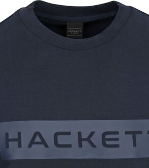 Hackett Pullover Logo Navy Blauw - M,XXL