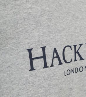 Hackett T-Shirt Logo Grijs - L,XXL