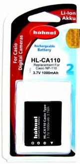 Hähnel HL-CA110-Li-Ion Batterij Voor Casio NP-110, 3.7V, 1000Mah
