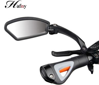 Hafny Bicycle Handlebar Side Safety Rearview Mirror Cycling Stainless Steel Len Blind Spot Mirrors MTB Flexible Rear View Mirror