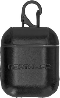 Haga leren cover hoes - AirPods 1 / 2 - Zwart