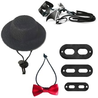 Hagedis Trekkabel Hoed Strikje Zachte Lederen Reptiel Baardagaam Harness Leash Halloween Kostuum Kleding