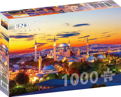 Hagia Sophia at Sunset - Istanbul Puzzel (1000 stukjes)