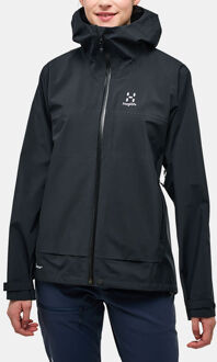 Haglöfs Front Proof Jacket Women Zwart - XL