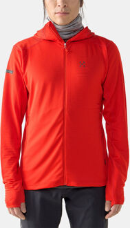 Haglöfs L.I.M. Mid Multi II Hood Fleecevest Rood