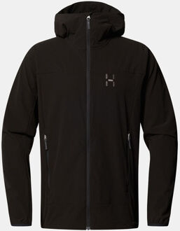 Haglöfs Rosson Hood Softshell Jas Zwart - XL
