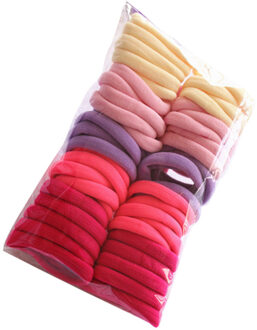 Haicar 50 Pcs Laagste Prijs Meisje Braider Snoep Kleur Elastische Hair Ties Band Rope Paardenstaart Armband Haar Houder Brace P #