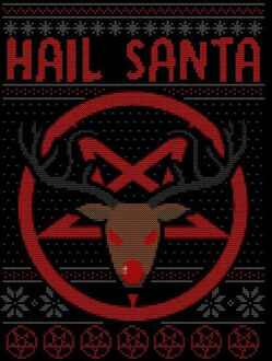 Hail Santa Dames T-Shirt - Zwart - 3XL
