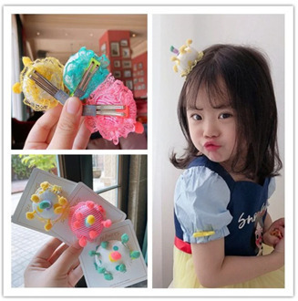 Hair Clips Baby Birthday Cake Kawaii Hair Accessories Girls Party Wear Korean