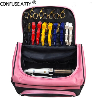 Hair Scissor Bag Salon Barber Handbag Hairdressing Comb Tools Bag Makeup Storage Bag Travel Hairstyling Carry Case