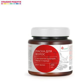 Hair Treatment Masks Apotek's 3111656 Улыбка радуги ulybka radugi r-ulybka smile rainbow косметика eveline recovery care softness