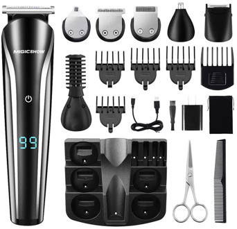 Hair Trimmer 12-In-1 Multi-Function Adult Children Household Professional Hair Trimmers USB Rechargeable Waterproof Hair Trimmer