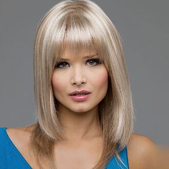 Hairjoy Hittebestendige Synthetische Korte Bobo Haar Pruiken Voor Vrouwen Blonde Gemarkeerd Pruiken Cosplay Pruiken