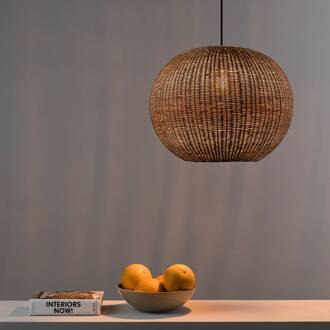 Haka hanglamp met rotan kap, Ø 30 cm rotan, zwart