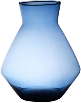 Hakbijl glass Bloemenvaas Alexandra - transparant blauw - eco glas - D25 x H30 cm