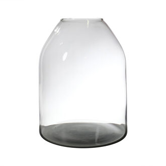 Hakbijl glass Bloemenvaas Barcelona - transparant - eco glas - D19 x H25 cm