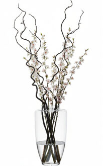 Hakbijl glass Bloemenvaas de luxe - transparant - glas - H60 x D35 cm - Bloemen / boeketten / sierta