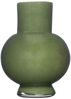 Hakbijl glass Bloemenvaas Deborah - Donker Groen- glas - D31 x H39 cm
