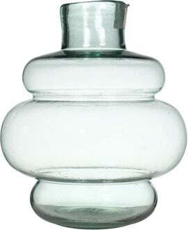 Hakbijl glass Bloemenvaas Denise - transparant - glas - D20 x H25cm - decoratie