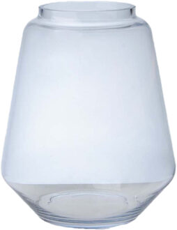Hakbijl glass Bloemenvaas Kiffa - transparant - glas - D27 x H32 - decoratie