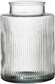 Hakbijl glass Bloemenvaas Yara - transparant - glas - D15 x H22 - decoratie