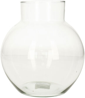 Hakbijl glass Bol vaas/terrarium vaas - D19 x H20 cm - glas - transparant