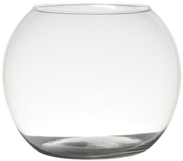 Hakbijl glass bol vaas/terrarium vaas - D25 x H20 cm - glas - transparant - Vazen