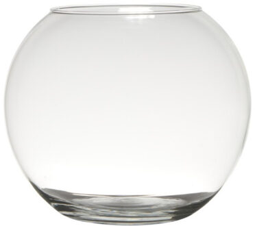Hakbijl glass Bol vaas/terrarium vaas - D30 x H23 cm - glas - transparant