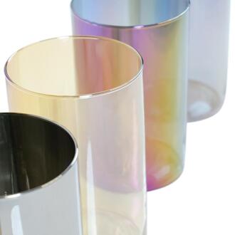 Hakbijl glass Cilindervaas Levi shiny glas Ø14xh20cm multi
