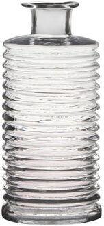 Hakbijl glass Glazen stijlvolle bloemenvaas transparant D14.5 en H31 cm