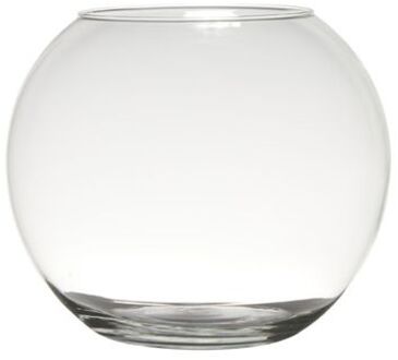 Hakbijl glass Hakbijl vaas - bolvormig - 23 x 30 cm - glas - 6L Transparant
