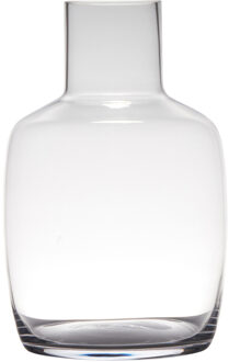 Hakbijl glass Luxe bloemenvaas - transparant - glas - 19 x 30 cm