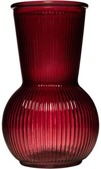 Hakbijl glass Tilly Buikvaas rood Ø11xh18cm