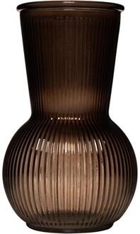 Hakbijl glass Tilly Buikvaas taupe Ø11xh18cm