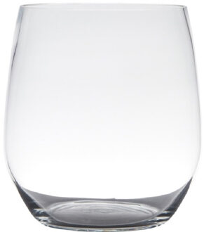 Hakbijl glass Transparante home-basics vaas/vazen van glas 12 x 9 cm Tony