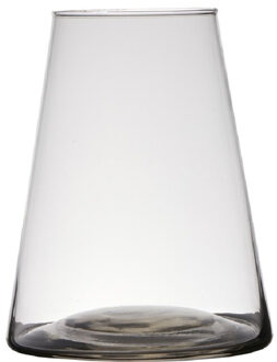 Hakbijl glass Transparante home-basics vaas/vazen van glas 16 x 16 cm Donna