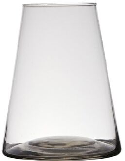 Hakbijl glass Transparante home-basics vaas/vazen van glas 16 x 16 cm Donna