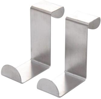 Haken In De Badkamer Boven De Deur 2 Haken Home Badkamer Organisator Rack Kleding Jas Hoed Handdoek Hanger Deur Hangers voor Kleding