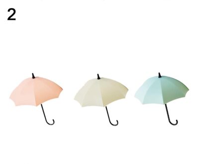 Haken Up 3Pcs Mini Paraplu Muur Haak Opknoping Sleutelhanger Houder Decoratieve Home Storage Organisatie 2